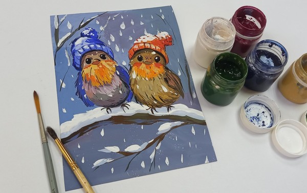 Мастер-класс по рисованию «Вместе теплее»