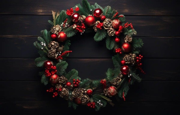 Мастер-класс по созданию новогоднего венка