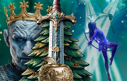 Новогоднее шоу на воде