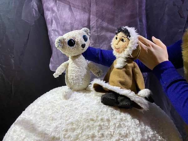 Ненка и северное сияние