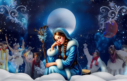 Облачные клоуны. Новогоднее шоу «Сны снегурочки»