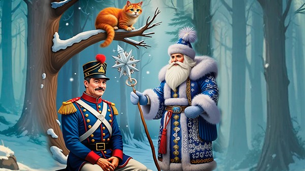 Сказка про то, как храбрый солдат Новый год встречал