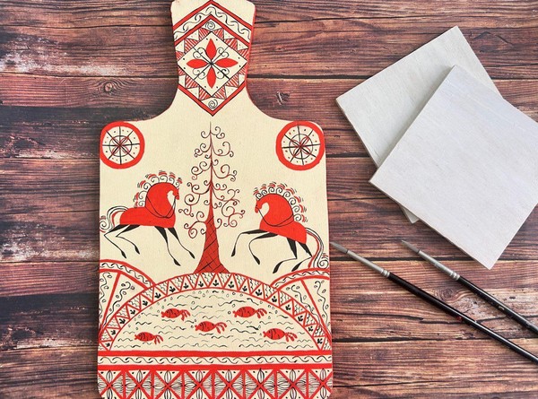 Мастер-класс «По мотивам народной росписи»