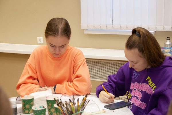 Декоративная композиция «Зимний домик»