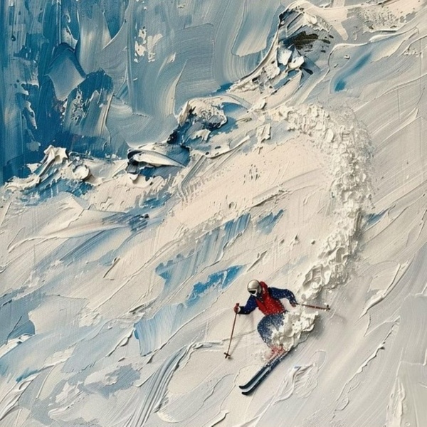 8.01 в 11.00 Новогодний мастер-класс "Горный пейзаж", масло.