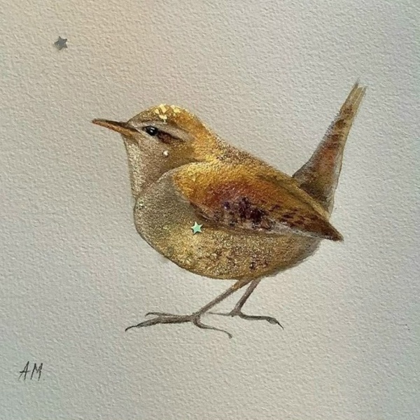 8.01 в 15.00 Новогодний мастер-класс по графике "Птичка".