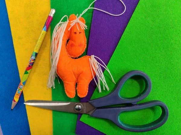 Мастер класс «Лошадка из фетра» (символ 2026 года)