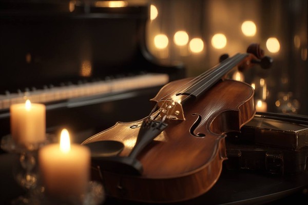 Эйнауди и Циммер при свечах