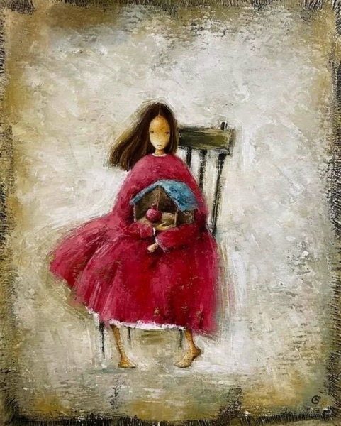 9.01 в 11.00 Новогодний мастер-класс "Хранительница", масло/акрил.