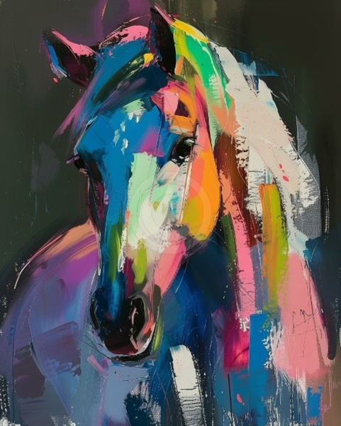 9.01 в 15.00 Новогодний мастер-класс "Лошадь", акрил.