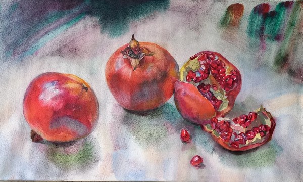 В гостях у художника в Тбилиси: рисование