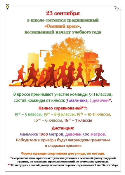 Школьный кросс