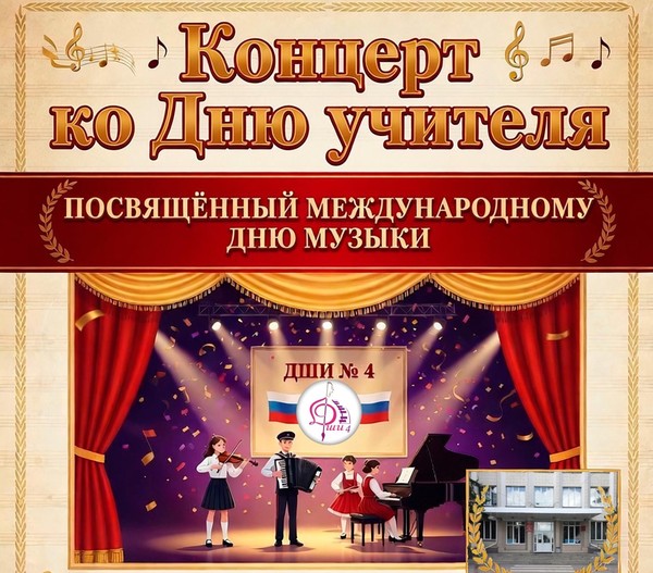 Концерт ко Дню учителя, посвященный Международному дню музыки