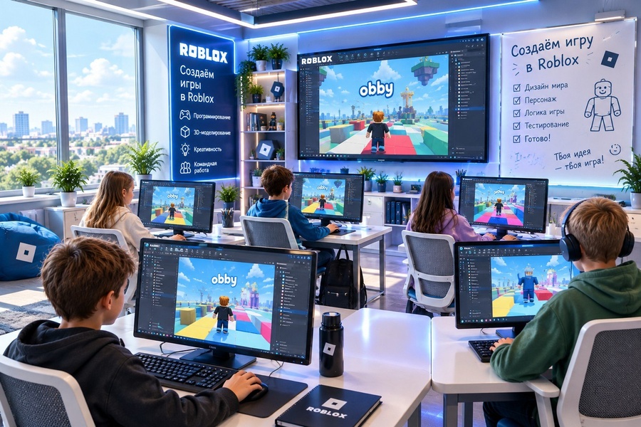 Бесплатный мастер-класс по созданию "Ooby в Roblox" (Русская)