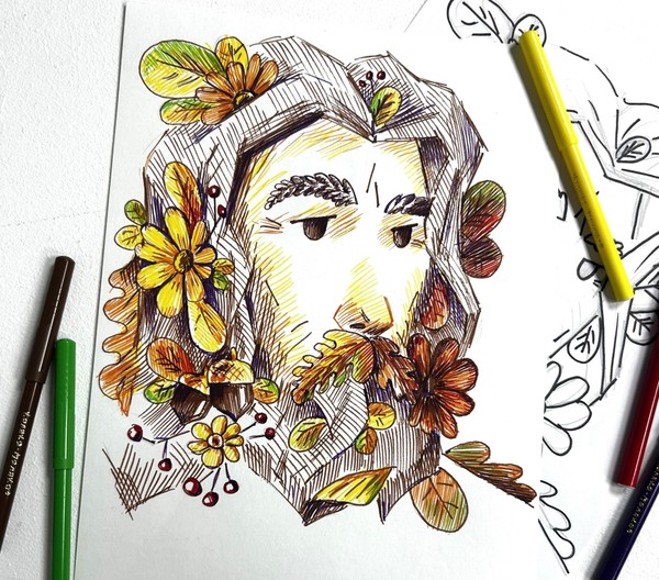 Мастер-класс «В ритме линий. Мужской портрет»