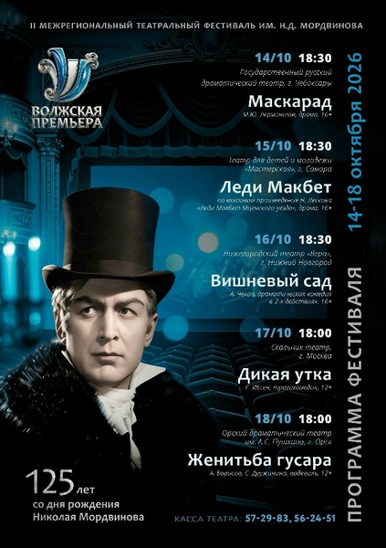 II Межрегиональный театральный фестиваль «Волжская премьера»