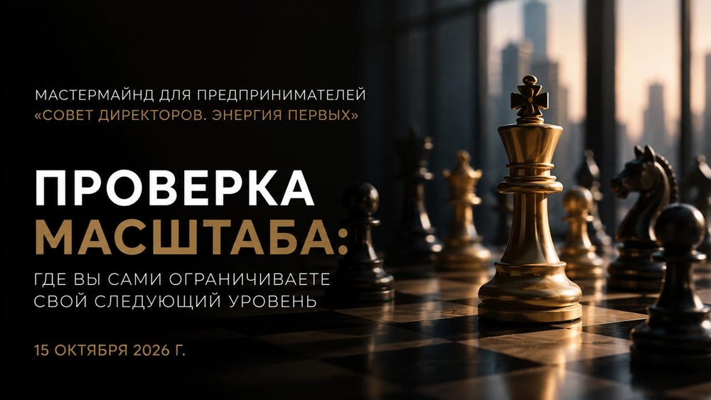 Закрытый мастермайнд «Совет директоров. Энергия первых»