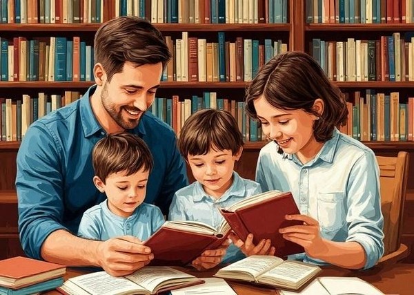 Литературный час «Папы на книжных страницах»