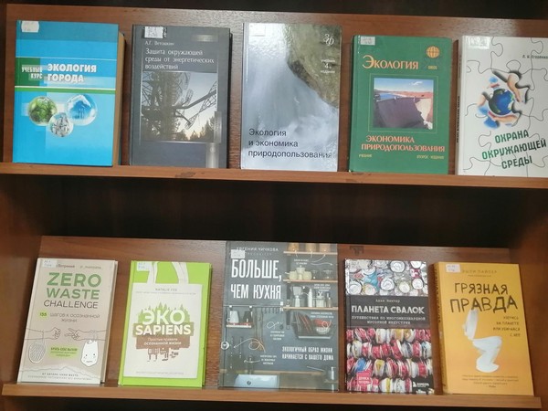 Эко-выставка книг «Спасем планету от мусора»