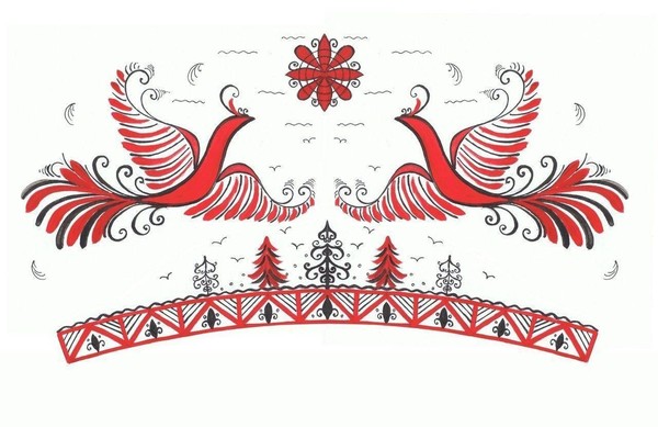 Мезенская роспись
