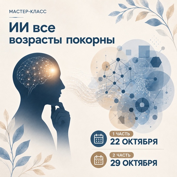 Мастер-класс «ИИ все возрасты покорны» - в двух частях
