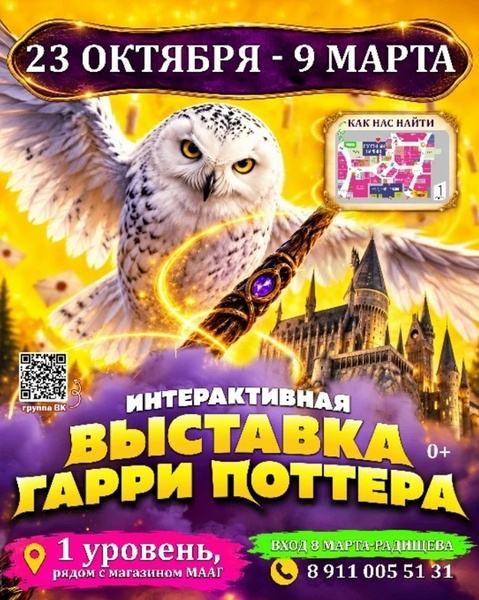 Портал в волшебный мир: выставка Гарри Поттера