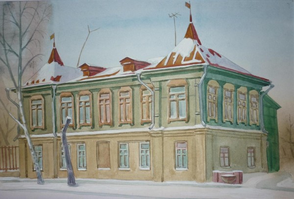 Мастер-класс «Зимняя усадьба»