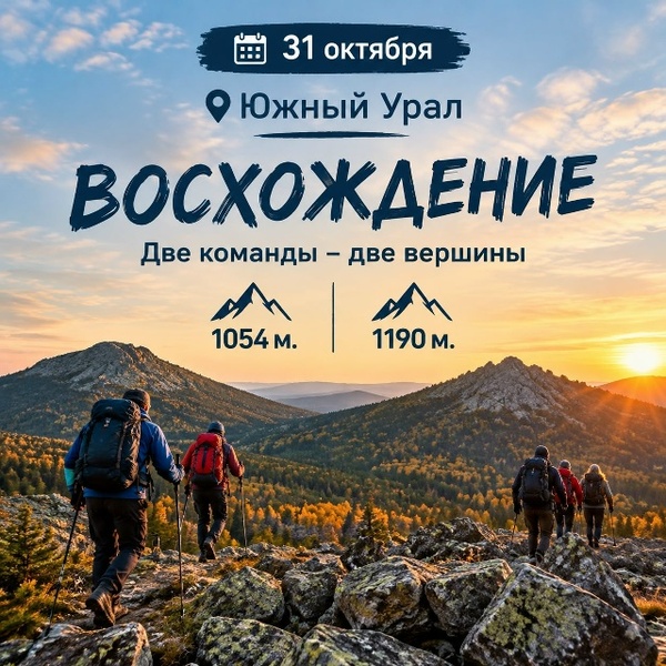 Осеннее восхождение на Южный Урал: две вершины
