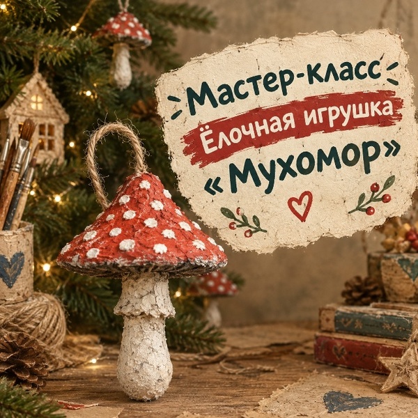 Творческий девичник «Винтажный мухомор из папье-маше»