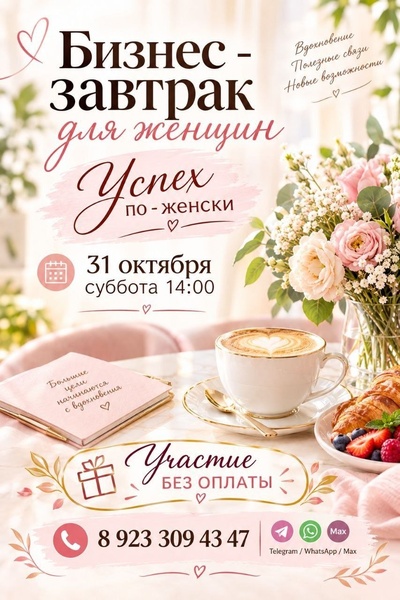 Бизнес-встреча "Успех по-женски"