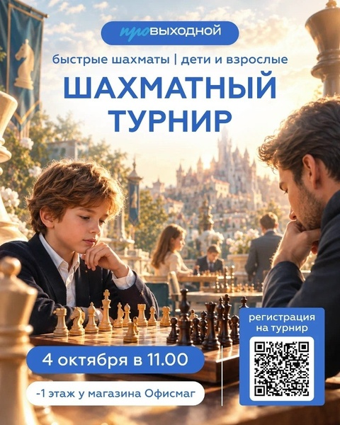 Шахматный турнир в ТРК «ПРОВЫХОДНОЙ»