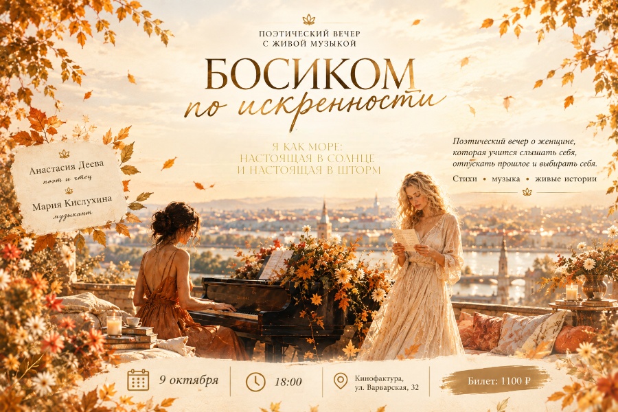 Поэтический вечер с живой музыкой "Ритм под кожей"
