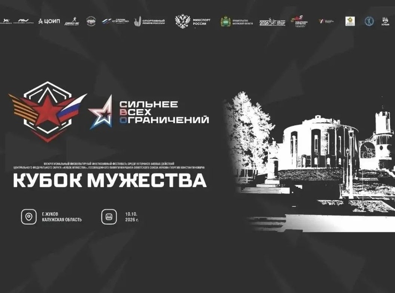 Инклюзивный физкультурный фестиваль среди ветеранов боевых действий «Кубок мужества» по Центральному федеральному округу
