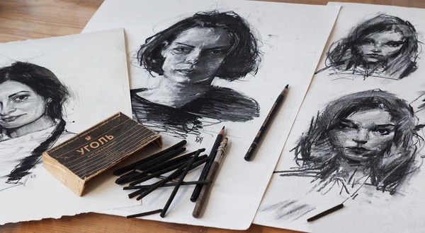 Рисунок углём