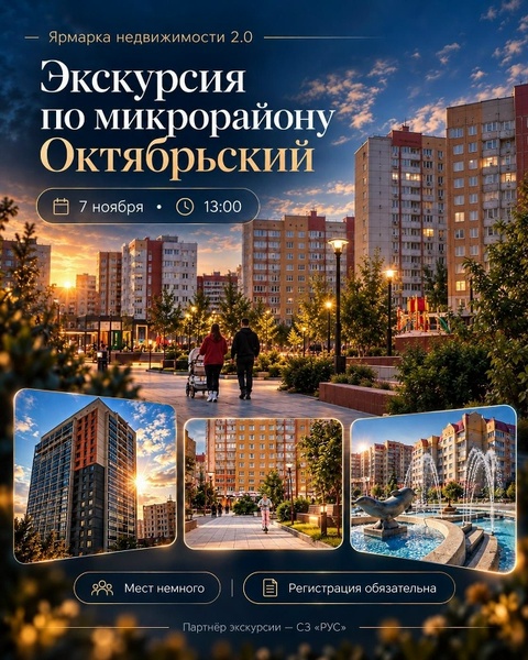 Экскурсия по микрорайону Октябрьский