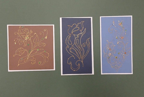 Мастер-класс «Создание открытки, точечная роспись-орнамент»