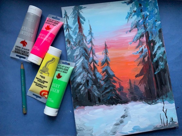 Мастер-класс «Пейзаж акрилом»