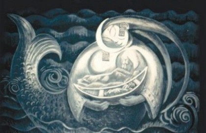 Пегий пес, бегущий краем моря/Диңгеҙ ярын иңләй ала эт