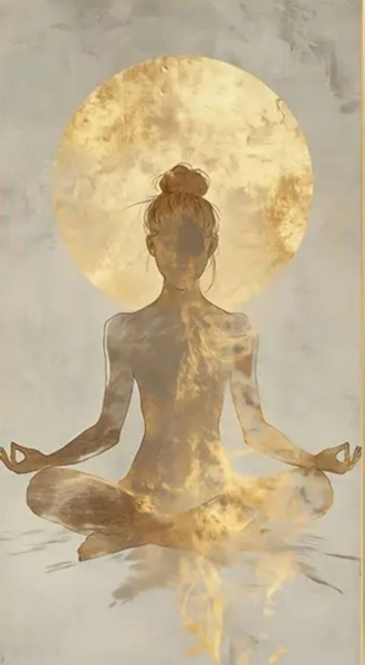 Мастер-класс по интерьерным картинам "Медитация", акрил.