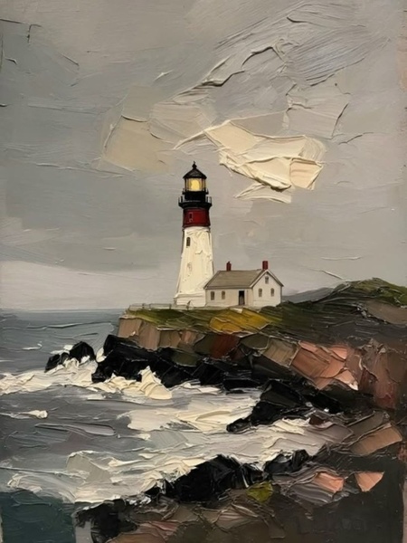 10.02 в 18.30 Мастер-класс "Маяк", масло/акрил.