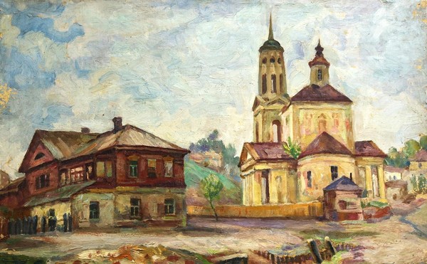 История экспоната музея «Картина «Церковь Иоанна Богослова»