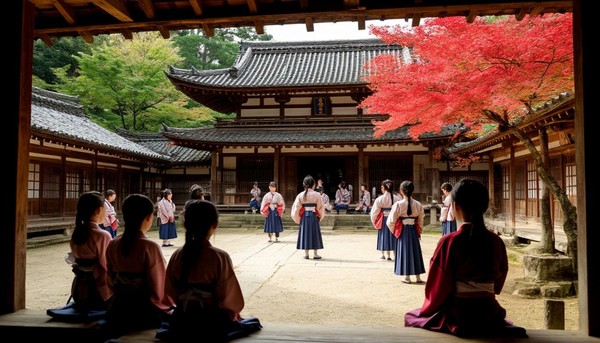 Один день в школе древней Японии