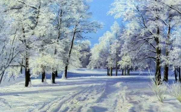 Выставка работ учащихся художественного отделения «Зимушка-зима»