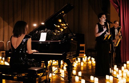 Джаз в музее Пушкина при свечах