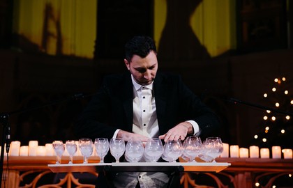 Романтический вечер при свечах. Стеклянная арфа, орган, голос