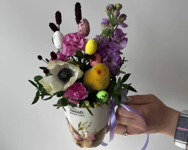 Мастер-класс «Цветочная композиция ко Дню влюбленных»