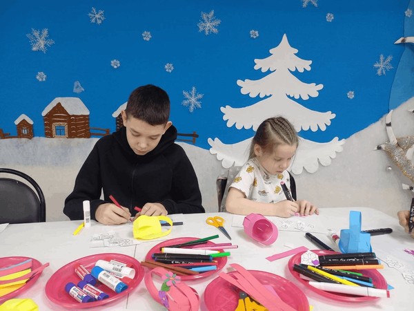 Мастер-класс по аппликации «Зимний город»