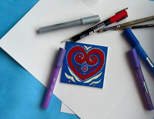 Мастер-класс «Татарский орнамент. Создание символа семьи и любви на холсте»