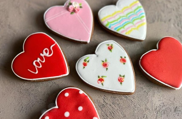 Пряничные валентинки