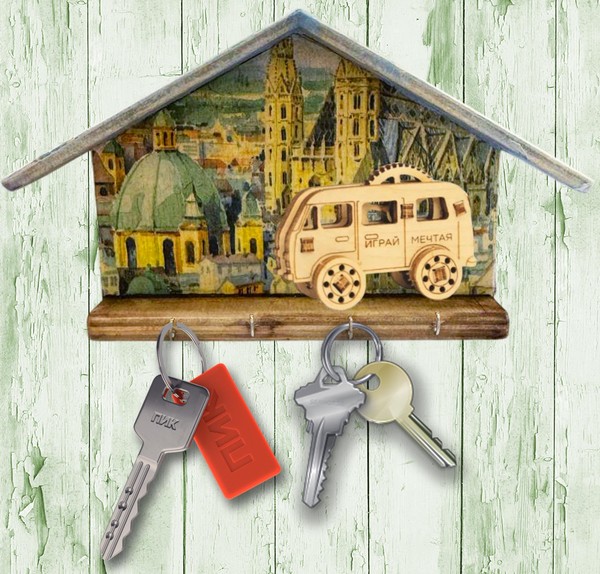 Мастер-класс «Ключница-домик»